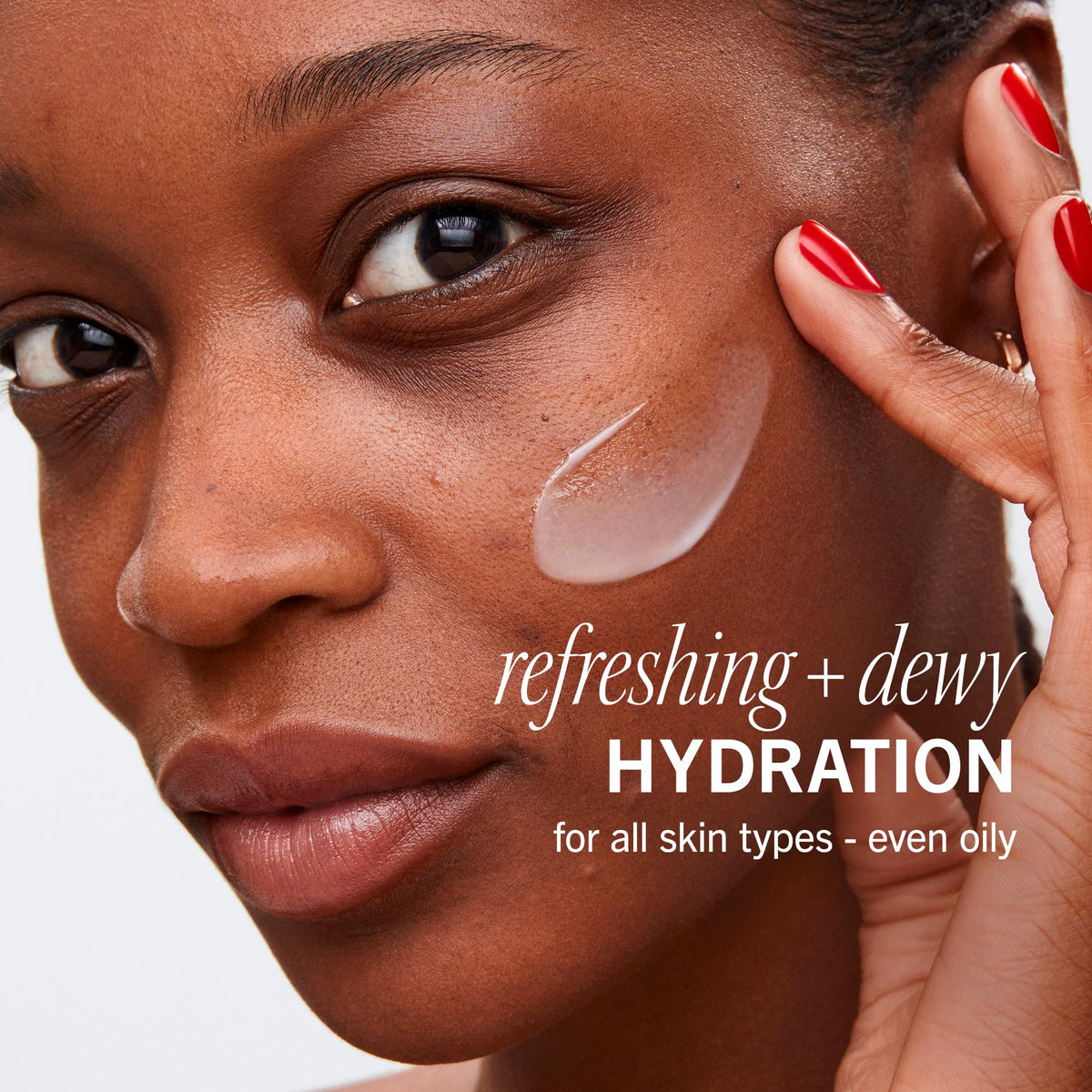 First Aid Beauty cream texture close-up showing lightweight hydration