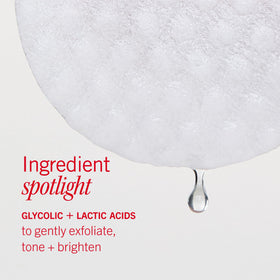 First Aid Beauty visual of glycolic and lactic acids ingredient benefits