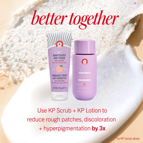 First Aid Beauty ingredients panel highlighting 10% lactic acid and urea benefits
