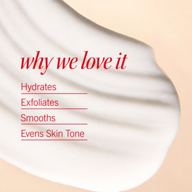 First Aid Beauty texture close-up revealing lightweight cream for fast absorption