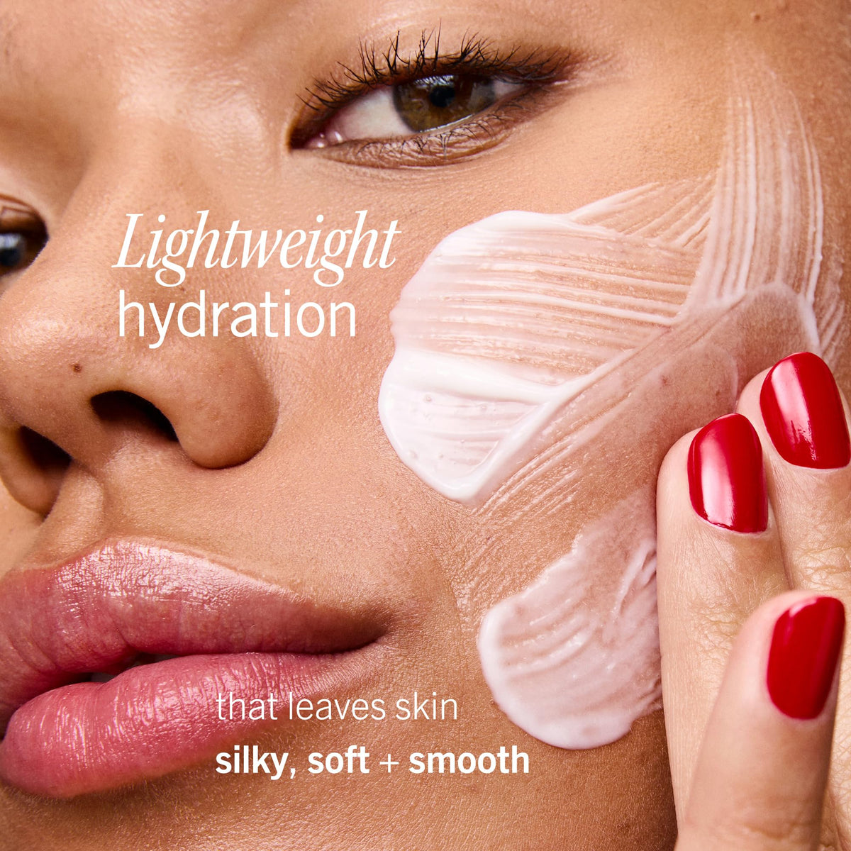 First Aid Beauty moisturizer in hand for scale and easy daily use benefit