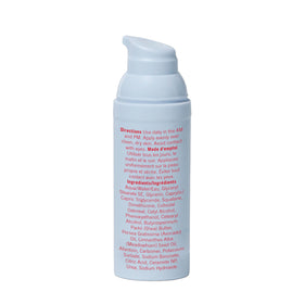 First Aid Beauty jar on bathroom shelf in lifestyle scene for daily routine benefit