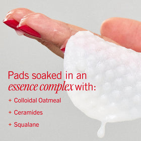 First Aid Beauty open jar displaying 28 pre-soaked pads for daily use
