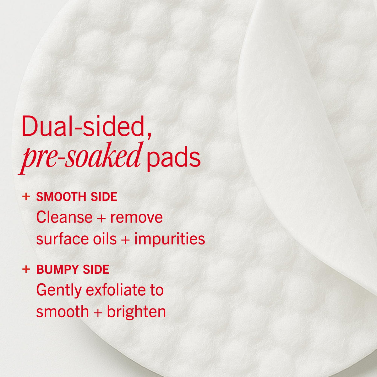 First Aid Beauty pad wiping cheek to demonstrate gentle exfoliation and glow