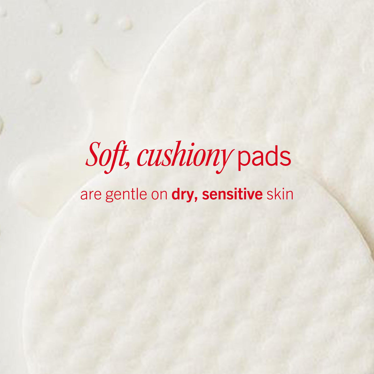 First Aid Beauty pad pressed on cheek as spot treatment for dry patches