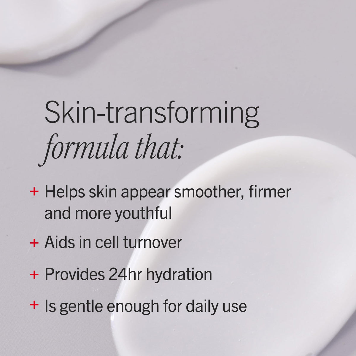 First Aid Beauty applying serum to cheek demonstrating gentle daily use benefit