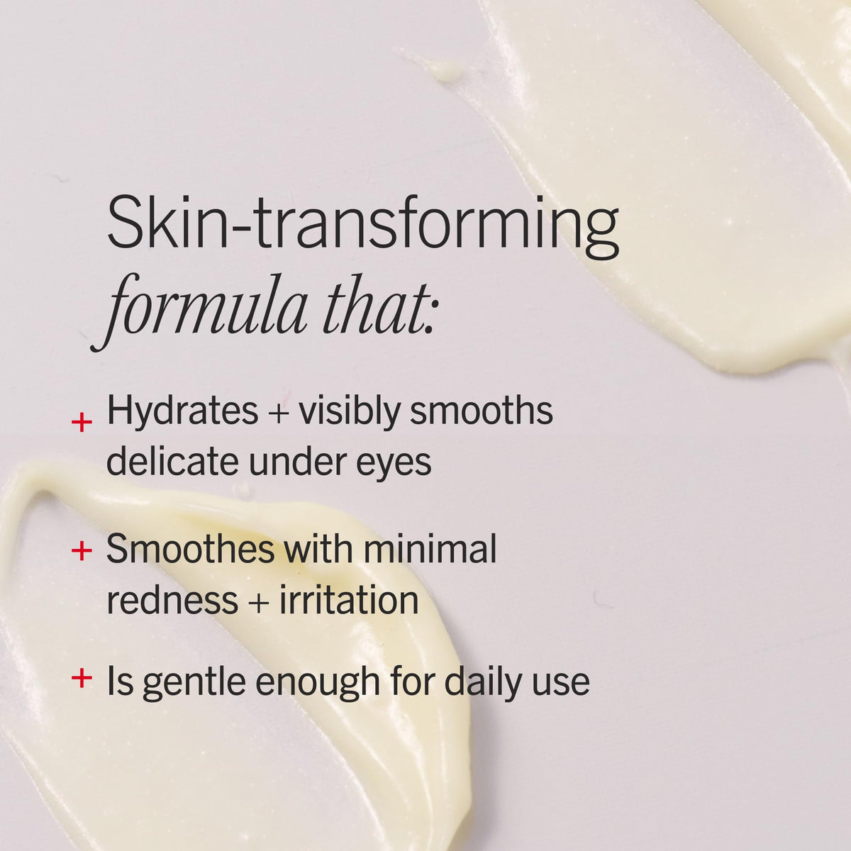First Aid Beauty ingredient concept featuring squalane droplet, moisturizing benefit emphasized