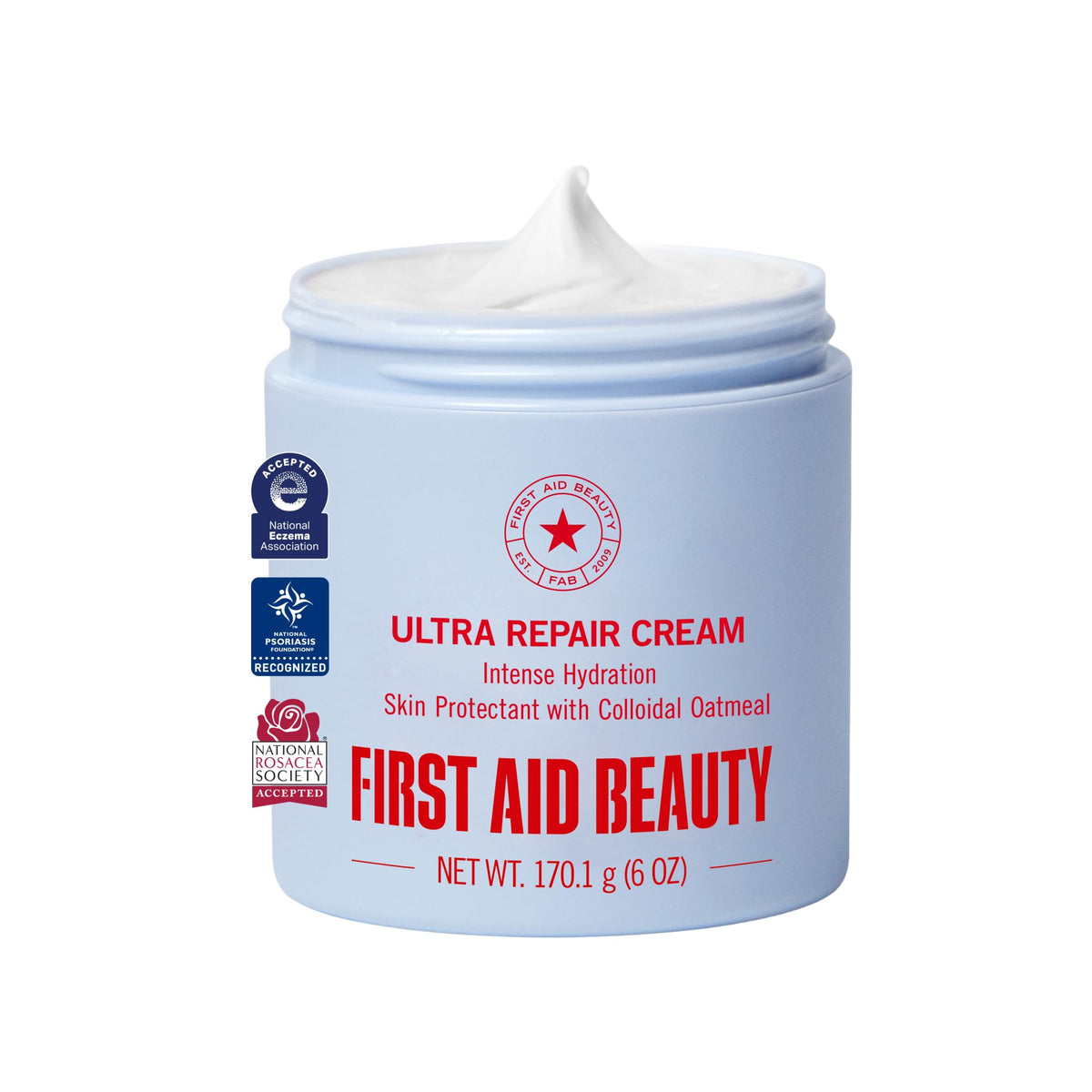 first aid beauty front jar showing product and branding for quick identification
