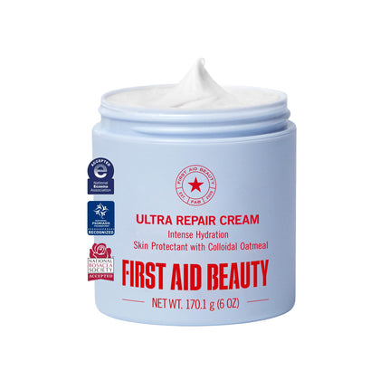 first aid beauty front jar showing product and branding for quick identification