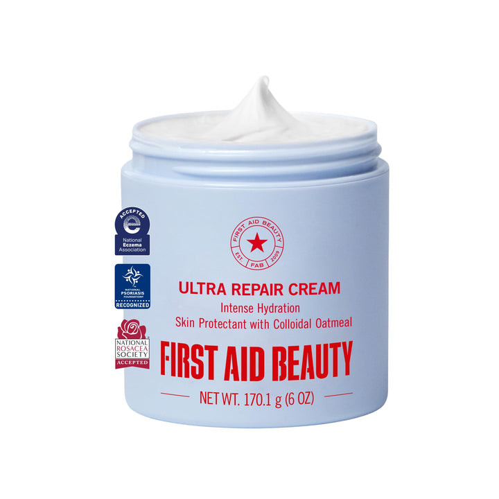 first aid beauty front jar showing product and branding for quick identification