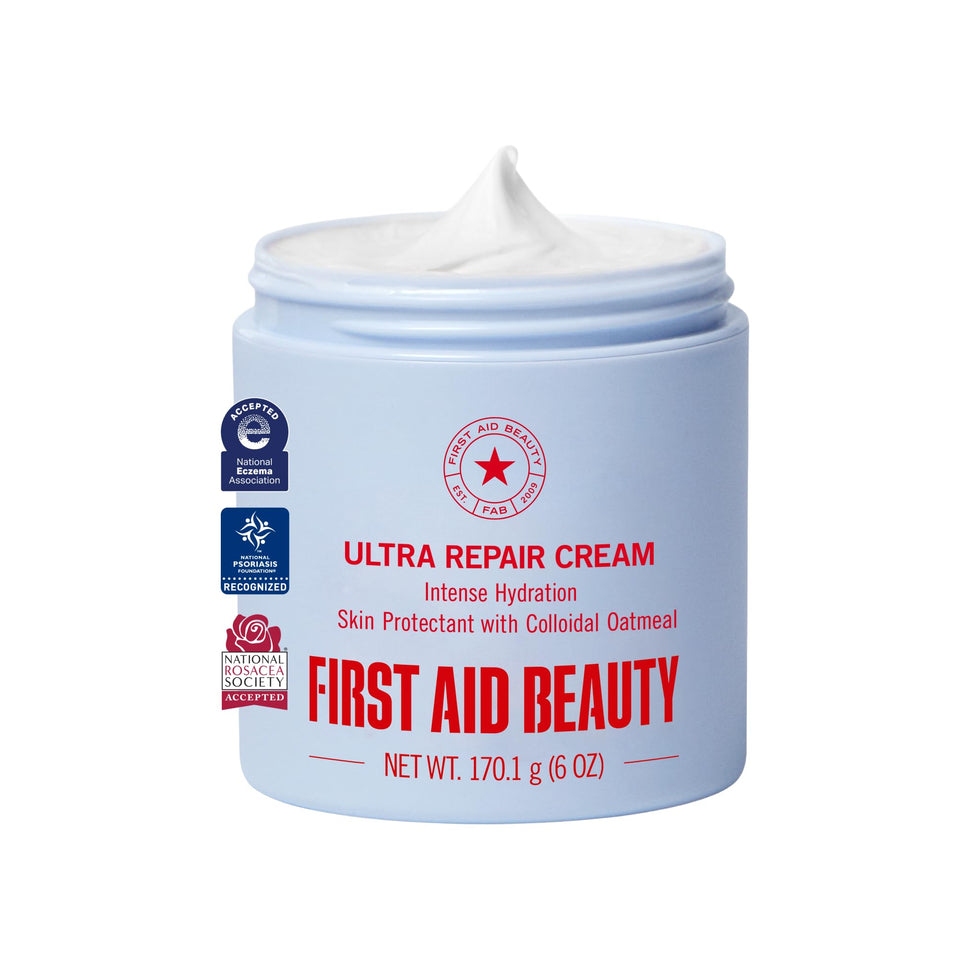 first aid beauty front jar showing product and branding for quick identification