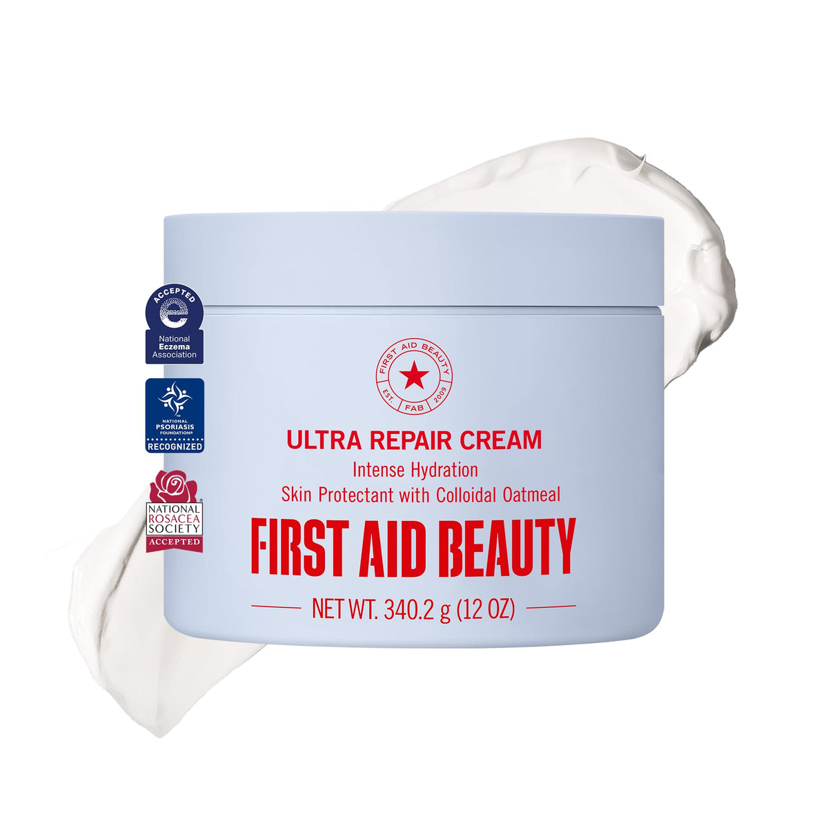 First Aid Beauty front tube shot showing product and packaging benefit