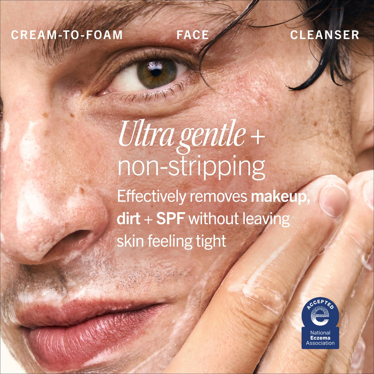 First Aid Beauty Ultra Repair Cream open jar revealing rich barrier-hydrating texture