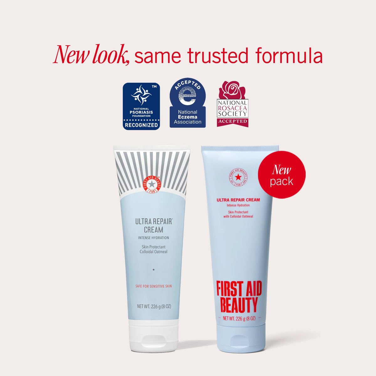 First Aid Beauty whipped cream texture close-up demonstrating fast absorption