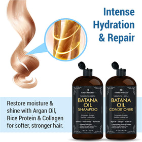 First Botany bottle open dispensing shampoo illustrating easy application