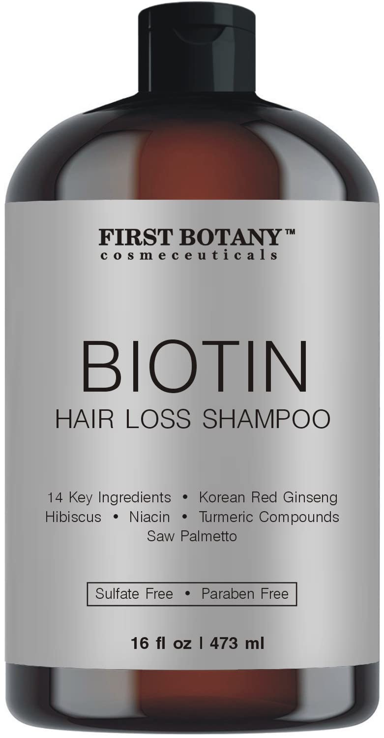 First Botany front packaging showing 16 fl oz bottle and benefit of daily scalp support