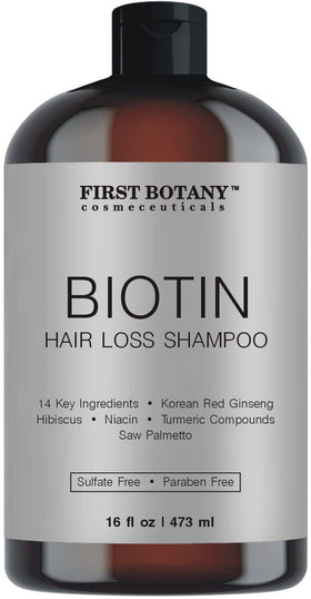 First Botany front packaging showing 16 fl oz bottle and benefit of daily scalp support