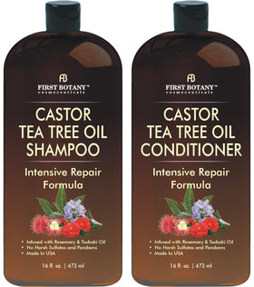 First Botany front packaging showing bottles and benefits for thicker hair