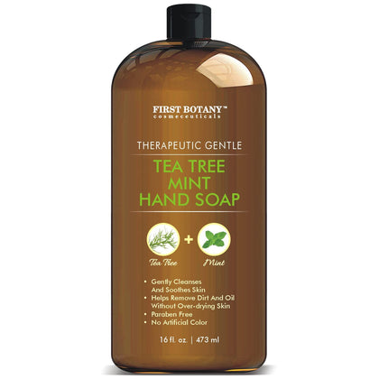 First Botany front packaging showing 16 oz bottle and pump for easy use