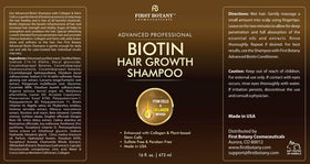 First Botany shampoo in shower being applied to scalp for cleansing benefit