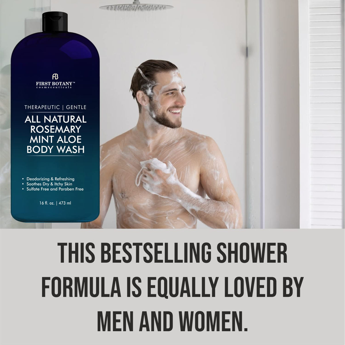 First Botany in-shower use on an athlete showing post-workout refreshing benefit