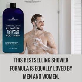First Botany in-shower use on an athlete showing post-workout refreshing benefit