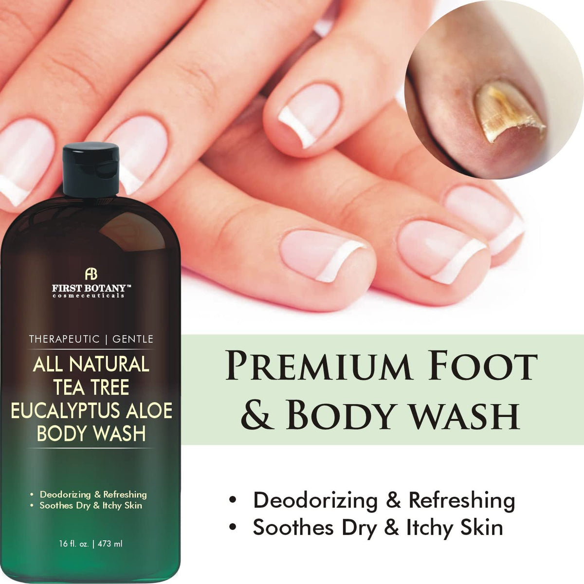 First Botany pouring gel texture close-up illustrating gentle, moisturizing consistency