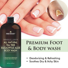 First Botany pouring gel texture close-up illustrating gentle, moisturizing consistency