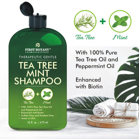 First Botany shampoo lather texture demonstrating deep cleansing action