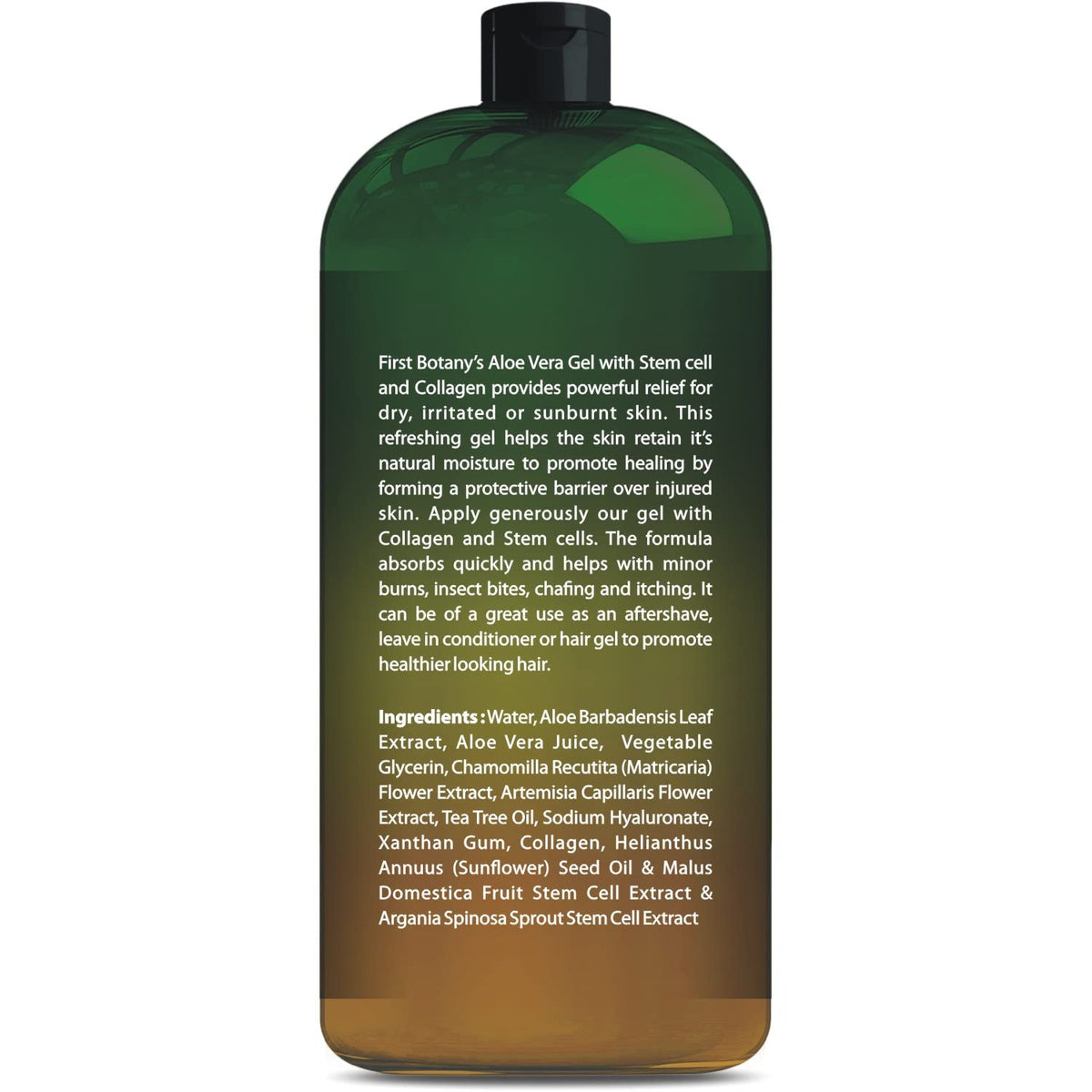 First Botany gel texture close-up highlighting smooth, fast-absorbing consistency