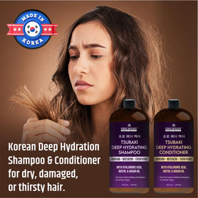 First Botany close-up pump dispensing shampoo texture illustrating smooth hydrating lather