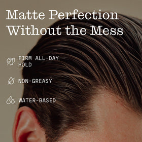 Firsthand showing hands applying clay emphasizing smooth, tangle-free application