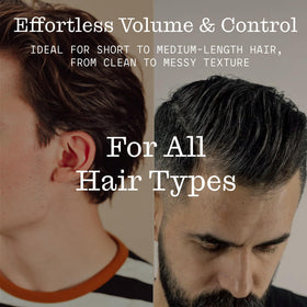 Firsthand finished dry hair look with matte texture and natural volume