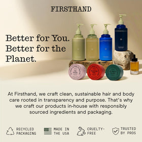 Firsthand product beside common objects showing 3oz scale and travel convenience