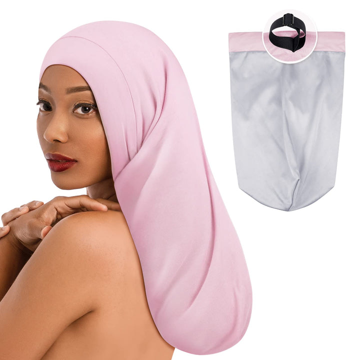 Fittia front view of XL bonnet showing roomy fit and protection