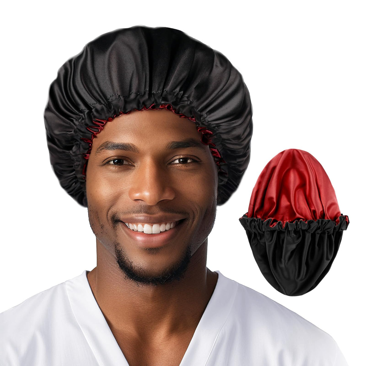 Fittia front view showing bonnet and packaging, highlights protection