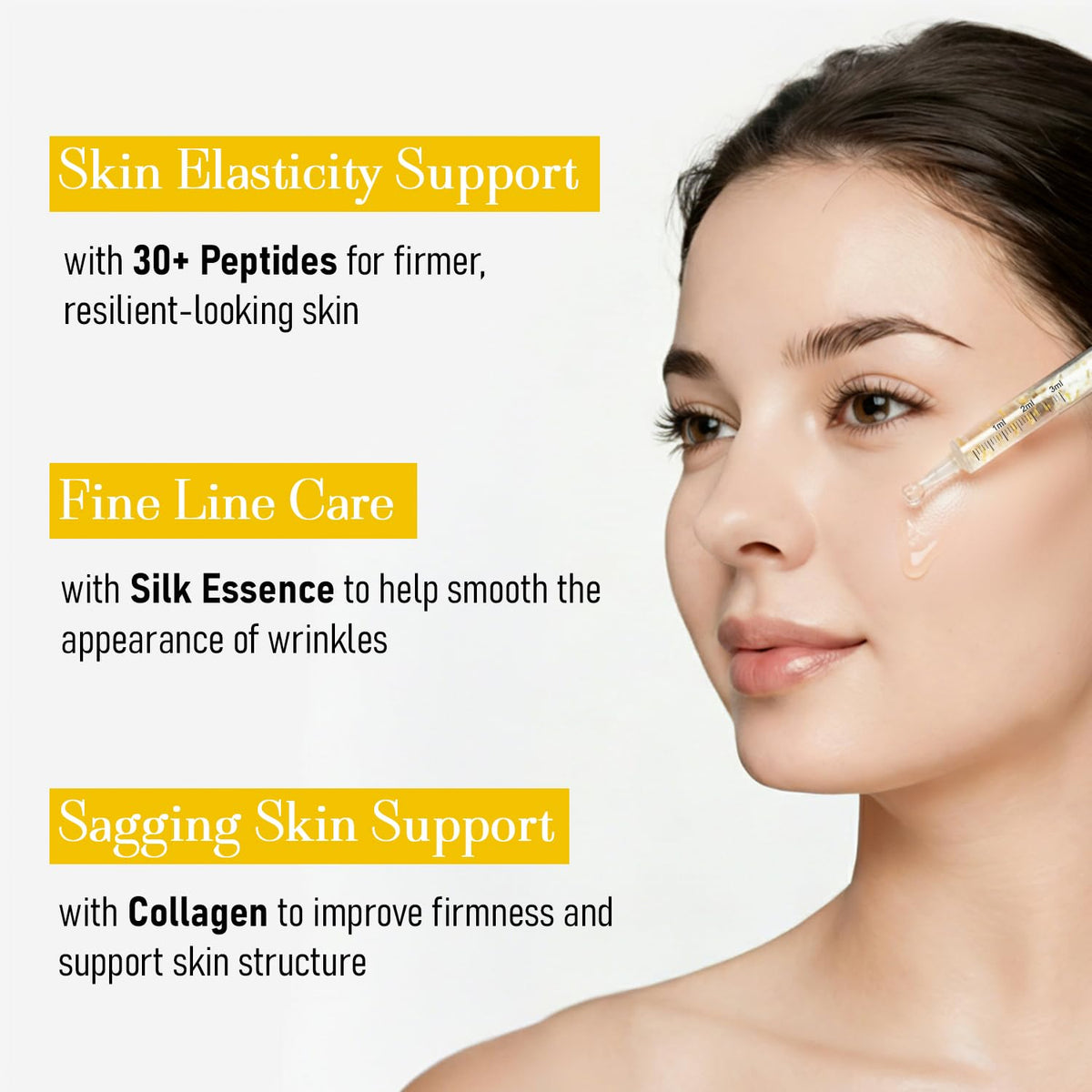 FIUMOT serum dropper application demonstrating precise controlled dosage