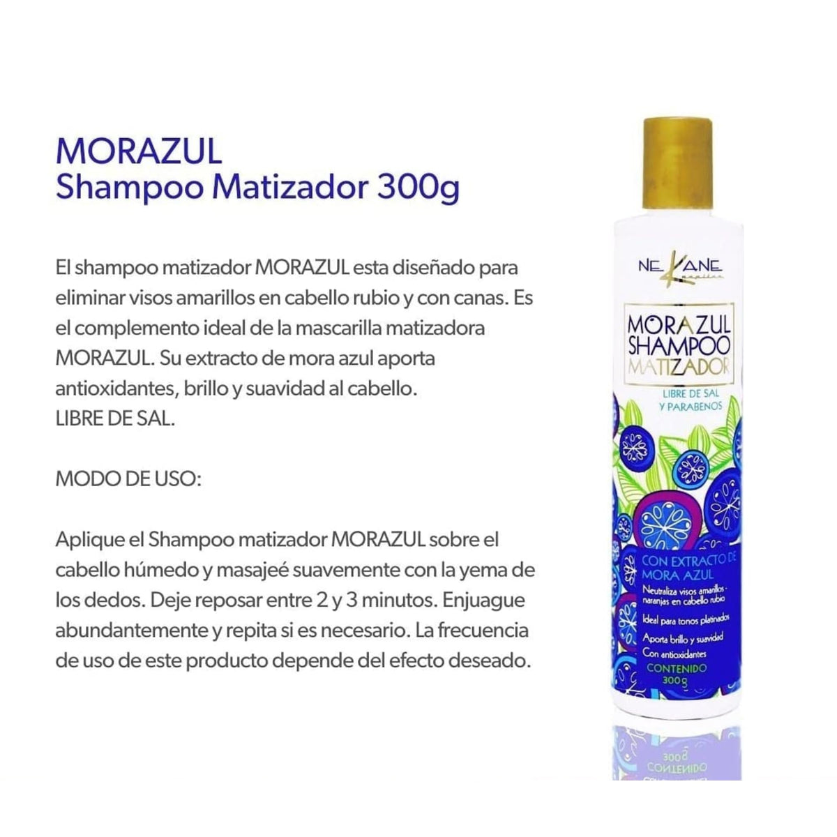 Five Brothers in-shower lather application on blonde hair demonstrating brassiness neutralizing