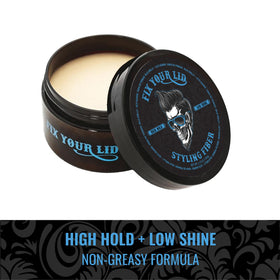 Fix Your Lid in-hand application demo showing easy spreadability and non-greasy hold