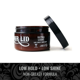 Fix Your Lid styled hair before and after illustrating subtle, natural hold