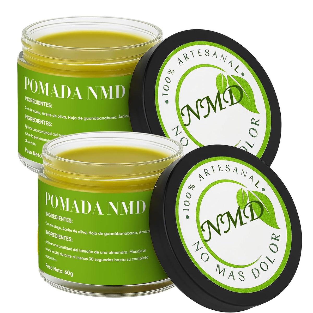 FIYADWZH front packaging showing two 60g jars and ingredient list for easy choice