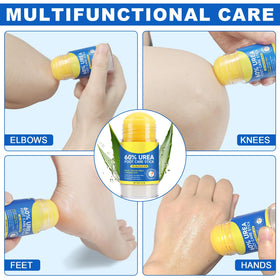 FlameBeauty stick tucked in a purse for travel-ready foot care convenience