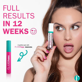 Drop of FLASHSERUM texture on hand, showing clear lightweight formula for comfortable wear