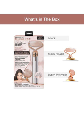 Flawless under-eye press detail focused on small head for targeted de-puffing benefit