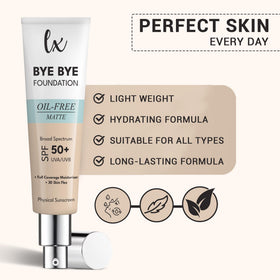 Flawless Radiance coverage before and after showing reduced redness and spots
