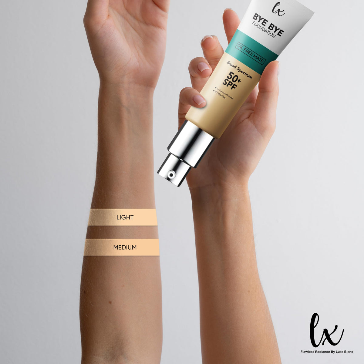 Flawless Radiance dispensing pump delivering measured moisturizer with no waste