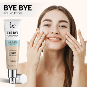 Flawless Radiance texture close-up highlighting smooth, blendable matte formula