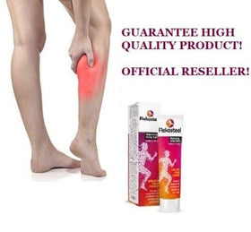 Flekosteel applied to forearm demonstrating targeted warming sensation