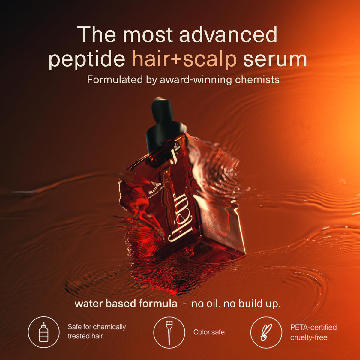 Fléur Bloom graphic of peptides highlighting science-backed formulation