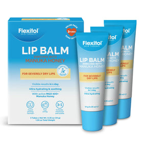 Flexitol front packaging three-pack showing product convenience and protection